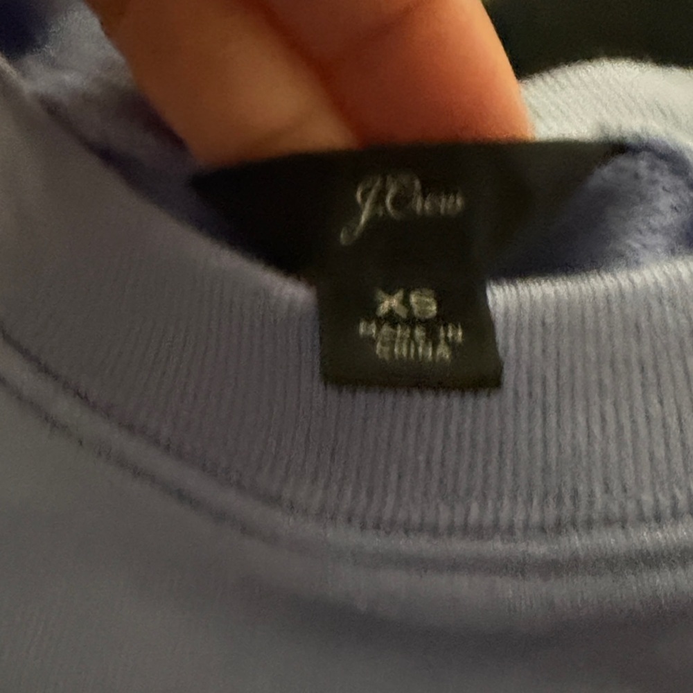 J Crew Light Purple Graphic Sweatshirt - Picture 3 of 3